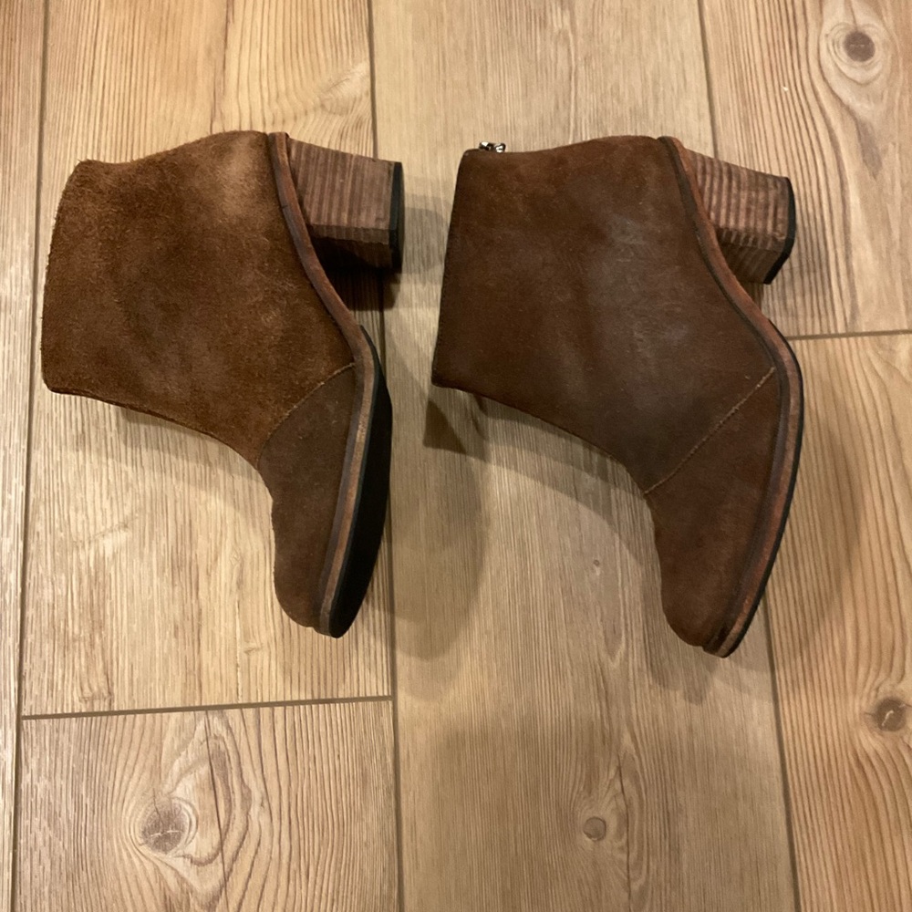 J. Shoes Suede Heeled Booties - Picture 4 of 12